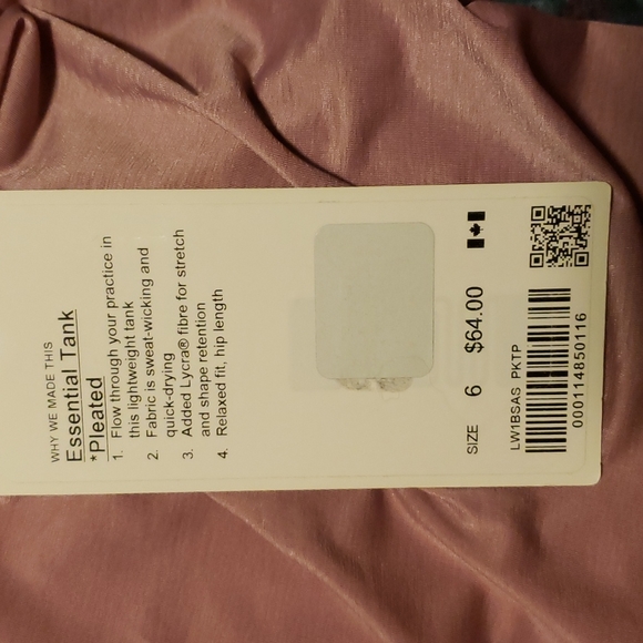 Lululemon Essential Tank - Picture 3 of 3